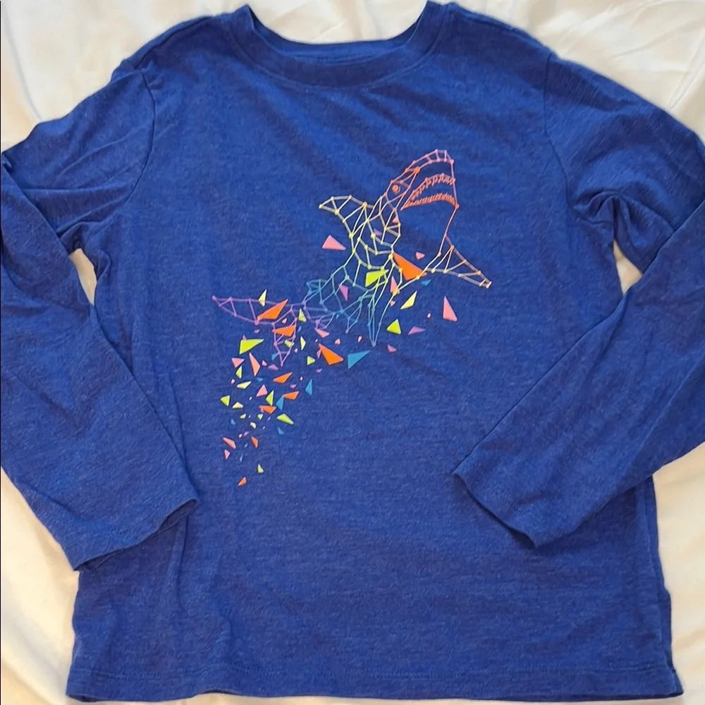 Old Navy Cat & Jack Bundle of 3 Boys Long Sleeve Blue & Green Long Sleeve Shirts